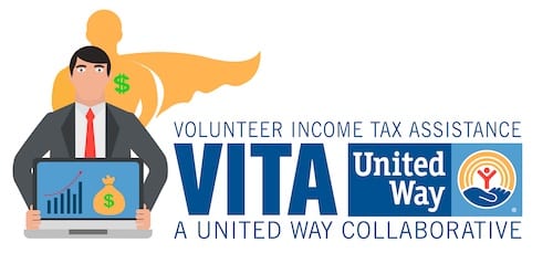 Vita lOGO w man web United Way Vita Volunteer