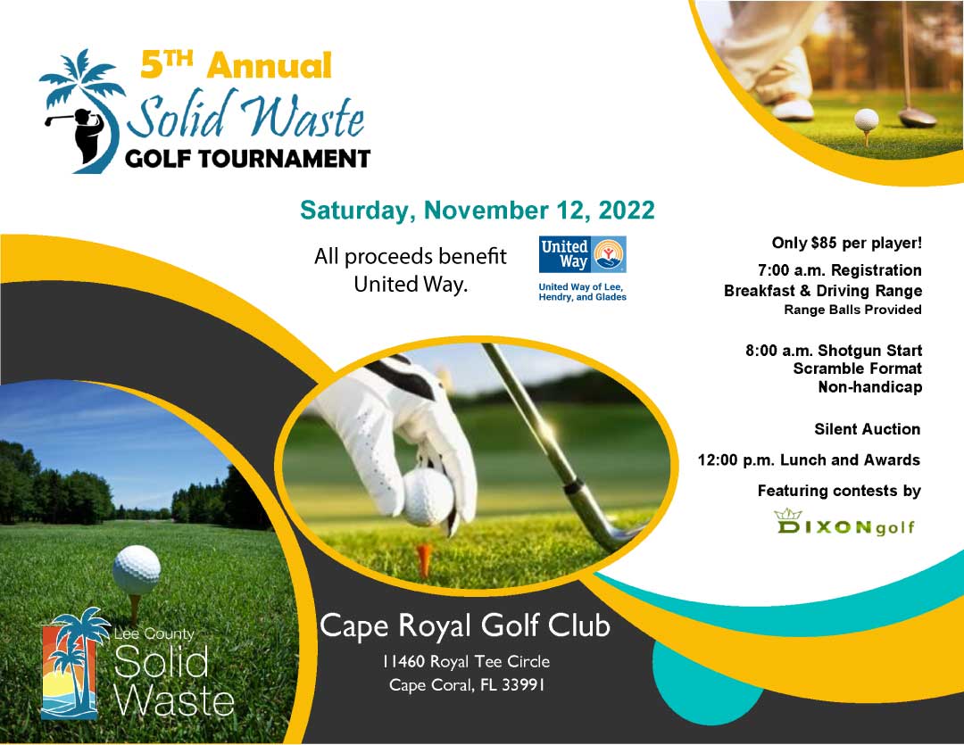Lee County Solid Waste Golf Tournament 2022 | United Way of Lee, Hendry,  and Glades